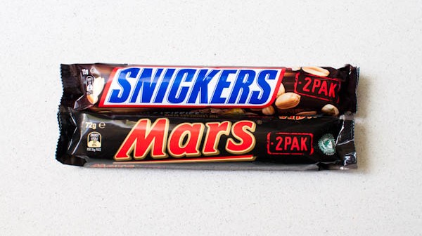 snickers mars